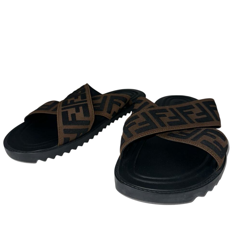 Fendi Zucca Slides